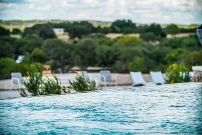 swimming pool at a Fredericksburg resort.