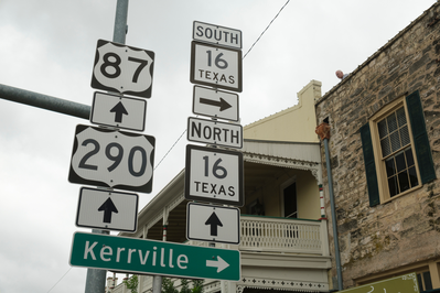 highway signs on main street