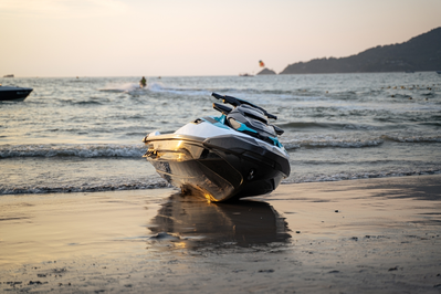 jet ski on beach
